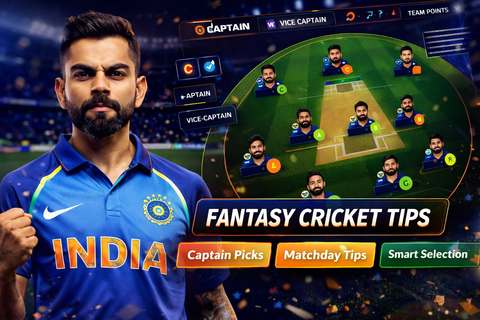 Come Guru Hub role based fantasy cricket checklist